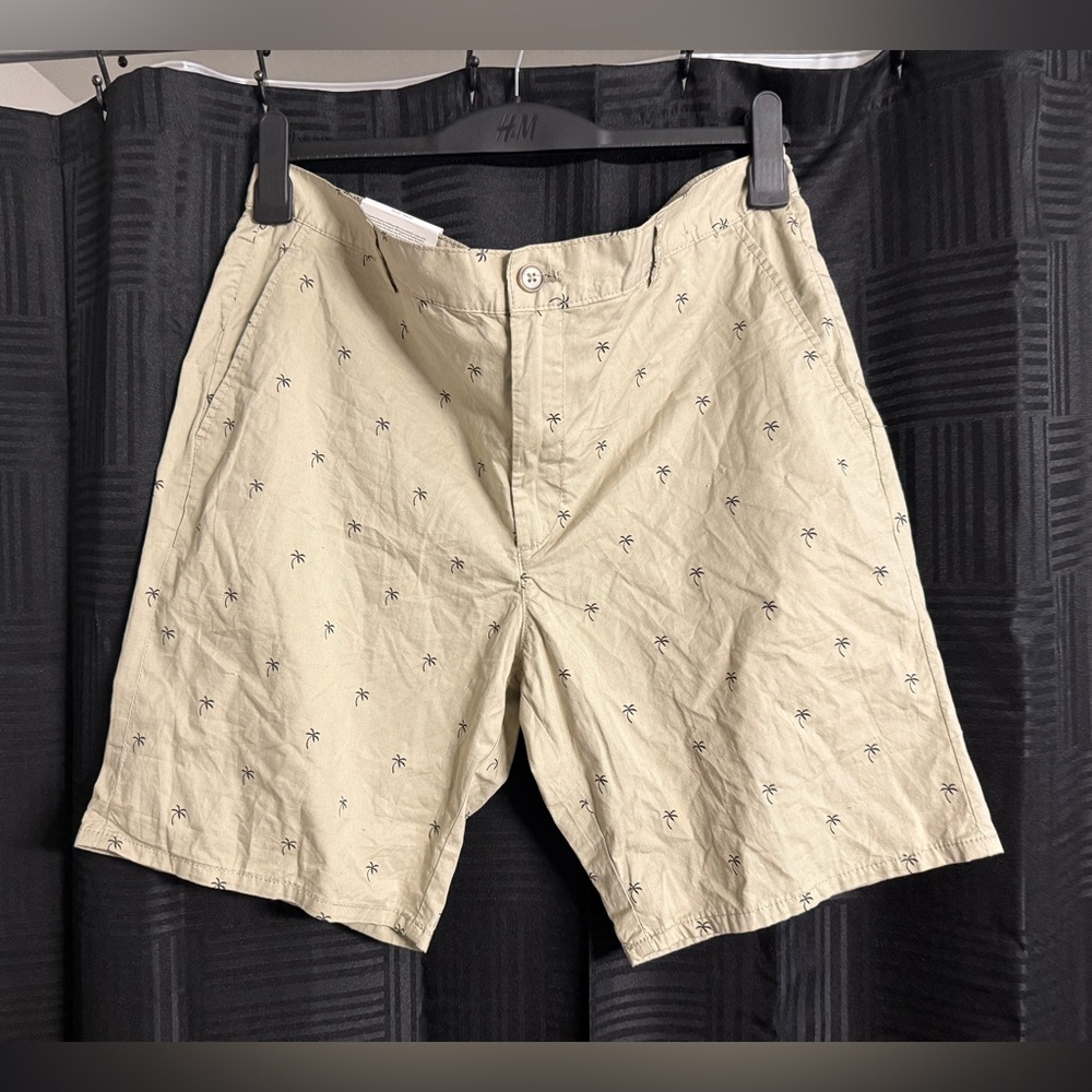 Tan Palm Tree Shorts